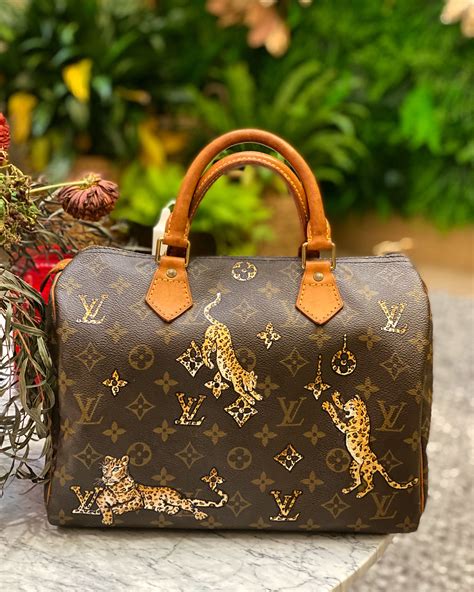 hand painted Louis Vuitton bags